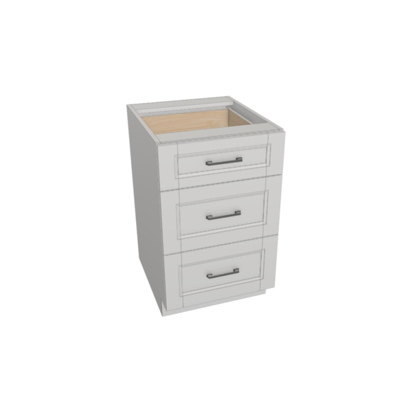 Vail Pure White Box  Drawer Base Kit - 21” X 34 1/2”H X 24”D