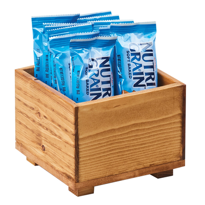 Cal-Mil 3682-55-99 5"W x 5"D x 3-1/4"H Madera Stacking Box