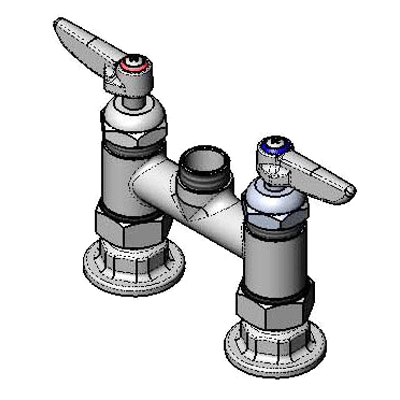 T&S Brass B-0225-CR-LN Pantry Mixing Faucet Double