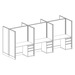 WEBBTYP15 - 67"H, 3-Pod, 4' x 2' Webb Typical - no power