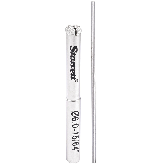 STARRETT D0006 15/64" (6mm) Diamond Grit Tile Drill
