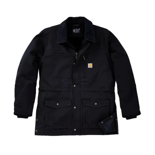 CARHARTT 107669 - Men's Montana Relaxed Fit Duck Ranch Coat - Black