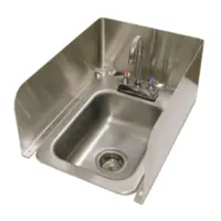 Advance Tabco K-614D Removable 3-Sided Splash for Counter-Mounted Drop In Sink 8