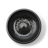 Bowl Serving 9.25" Silver Black Granite