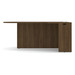 PL133R 71" BULLET DESK W/CORNER EXTENSION- RIGHT- Modern Walnut