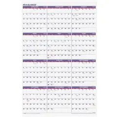 AAGPM12228 AT-A-GLANCE YEARLY WALL CALENDARS EA