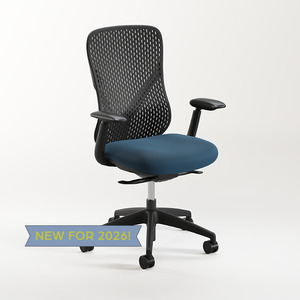 58811 KONFURB NUVÉ CHAIR - Black Frame w/Blue Seat