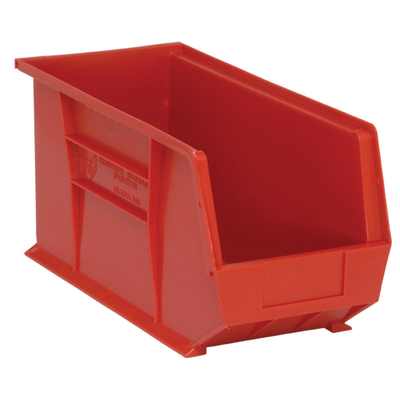Quantum QUS265RD Bin, Stacking Or Hanging, 8-1/4"W X 18"L X 9"H,