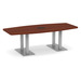 PALBS4236N BRUSHED- 8 ft. Classic Boat Shape Conference Table with Brushed Palmer Base