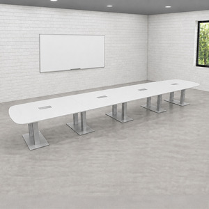 PALAR7216N - 18ft. Arena Conference Table with Brushed Palmer Base