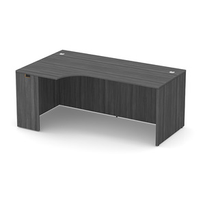 PL178L 71" LEFT PORKCHOP 30"D - Coastal Gray