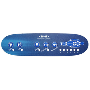 Dimension One Massage Sequencing 5-Button Overlay 01560-0003