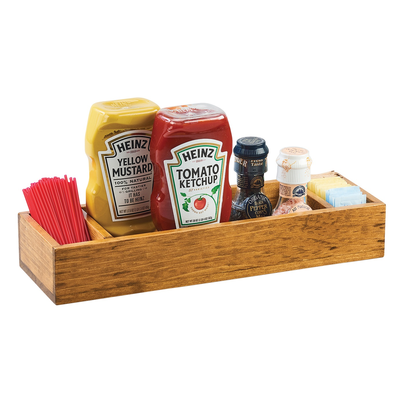 Cal-Mil 3669-99 15-3/4"W x 5"D x 2-1/2"H Madera Table Caddy