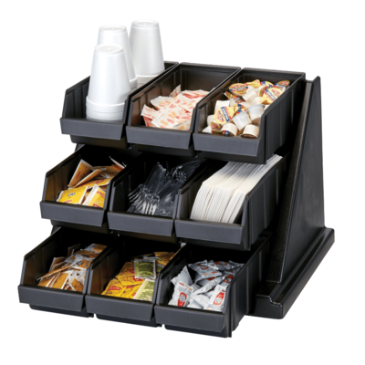 Cambro 9RS9110 Organizer Rack with 9 Bins 