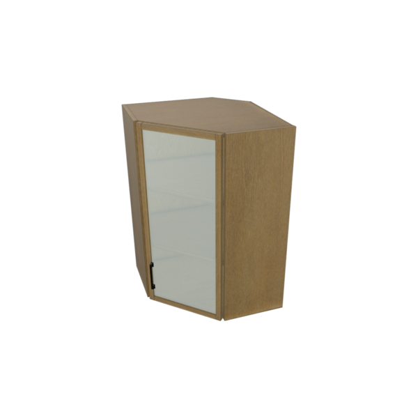 Belmont Glass Door Angle Wall Cabinet Kit - 24”x 36” X 13”