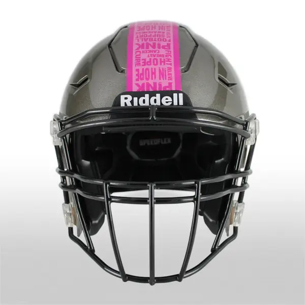 Breast Cancer Awareness Pink Football Helmet Stripes - Style 1