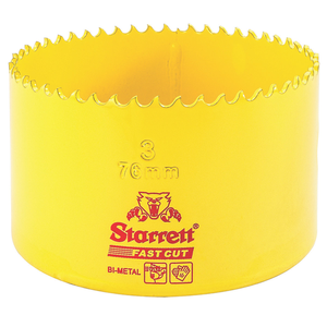 STARRETT FCH0300-G 3'' (76mm) Fast Cut Straight Pitch Bi-Metal Hole Saw