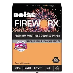 8.5 X 11" 20# PUMPKIN GLOW FIREWORX COPY PAPER, 500/RM, 10 RMS/CS   MP2201PKN