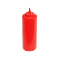 Thunder Group 24 oz Red Squeeze Bottle