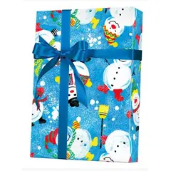 X4016 30" X 833 FT. FROSTY FRIENDS GIFT WRAP ROLL