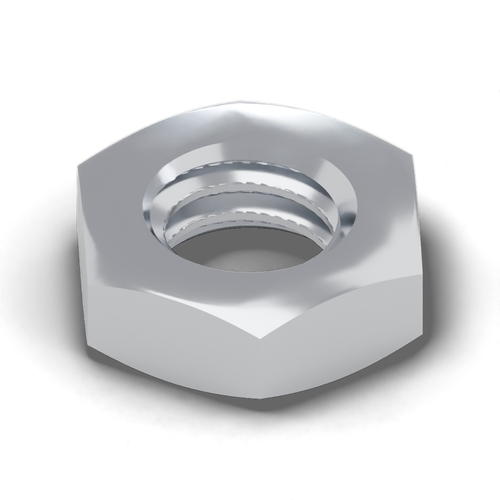 Nut, Hex, Jam, M10 X 1.5, Ss
