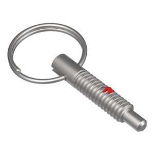 Carr Lane CL-6-PHRP-S Hand-Retractable Plunger, Pull Ring (Locking Type) - Stainless Steel
