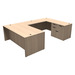 CLAUD1004 Executive U-Shape Typical 71" X 107" Desk- Maple