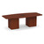 8' Classic Boat Shape Conference Table with Cube Base - Cherry