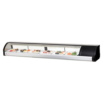 Everest ESC83R Countertop Refrigerated Display Right Mounted Case 4 Doors, 115v, NSF - 3.0 cu. ft.