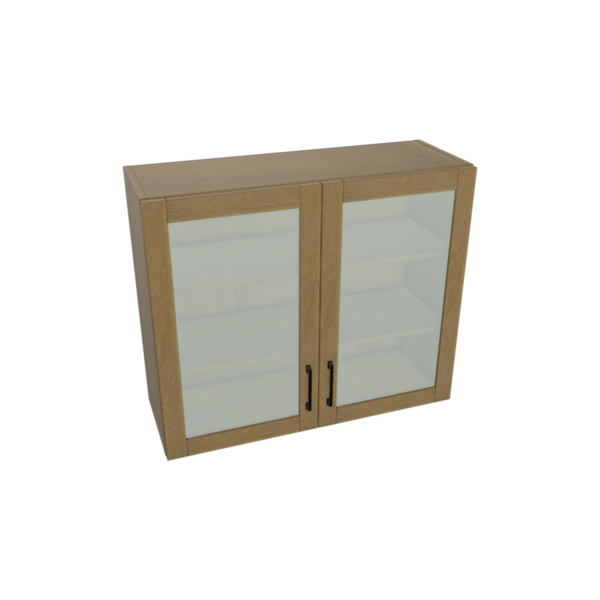 Artesia Glass Door Wall Cabinet Kit - 36”x 30” X 13”