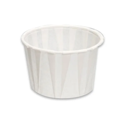 Portion Cups - Pleated Paper - 2 oz - White