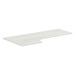 PLT723624L 72" CORNER EXTENSION WORK SURFACE TOP: LEFT- SILVER BIRCH