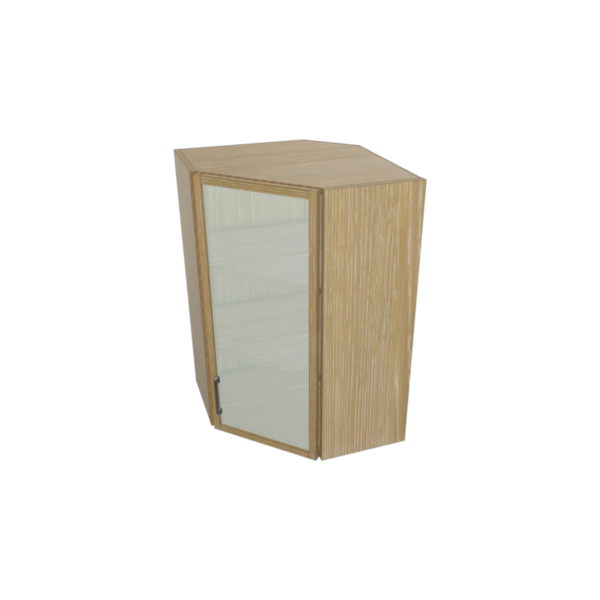 Empire Glass Door Angle Wall Cabinet Kit - 24”x 36” X 13”