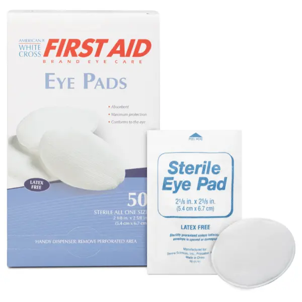 Eye Pad Oval Str, 2-1/8" x 2-5/8", 50 Pack/1Bx AWC LG