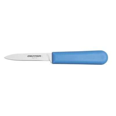 Dexter 15303C SANI-SAFE® 3¼" Cook's Style Paring Knife - Blue Ha