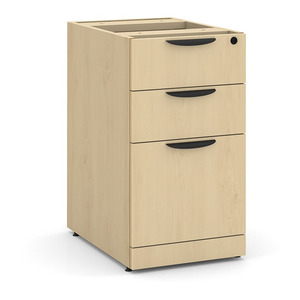 PL166 BOX/BOX/FILE PEDESTAL- MAPLE