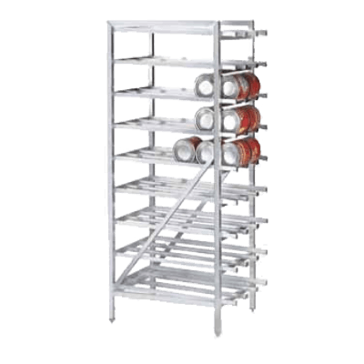 Advance Tabco CR10-162-X Can Rack Stationary Design with Bullet Feet