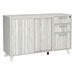 PL245 - FLEX CREDENZA W/PEDESTAL AND CABINET - Silver Birch