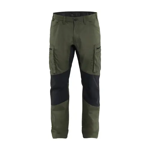 BLAKLADER 16551845 - Men's Black Stretch Service Cargo Pants - Forest Night/Black