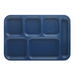 Cambro PS1014186 Penny-Saver School Tray 6-Compartment