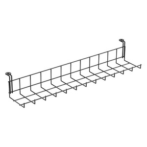 PLTWTSINGLE24 24" SINGLE WIRE MESH TRAY - Black