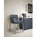 CHK32601 VITALITY MEDICAL STOOL - Slate Blue, Silver Frame