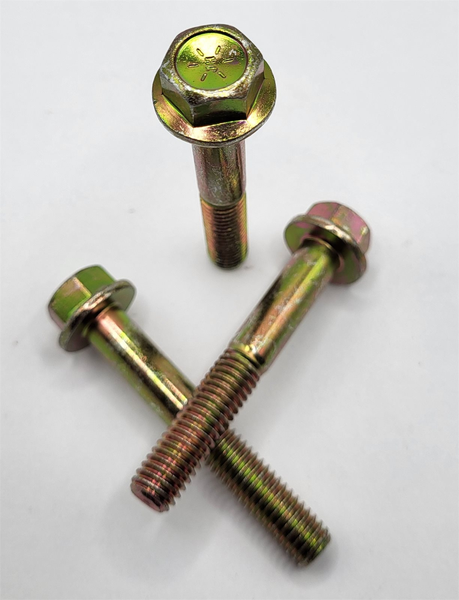3/8" - 16 X 2 1/2" IFI-111 HEX FLANGE SCREW SAE J429 GR 8 ZINC YELLOW