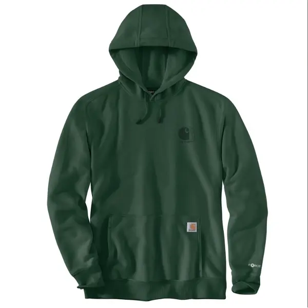 CARHARTT 107064 - Men's Carhartt Force Relaxed Fit Lightweight Logo Graphic Hoodie - Douglas Fir