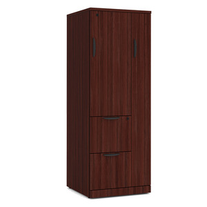 PL207 65" WARDROBE/STOARGE CABINET- Mahogany