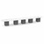 22' Classic Racetrack Conference Table with Cube Base - White Top, Coastal Gray Base