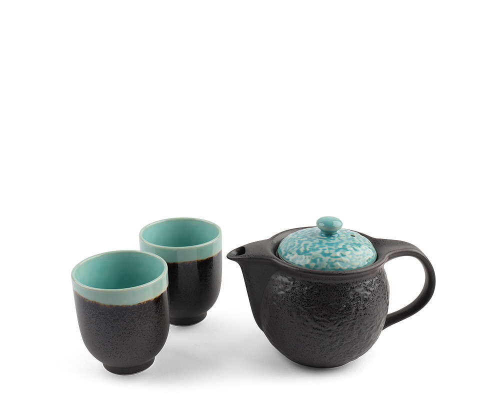Tea Set Turquoise Sky