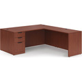 Classic L-Shape Desk 72" x 71" with Box/Box/File Pedestal - Cherry