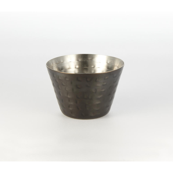 Round Hammered Stainless Steel Sauce Cups