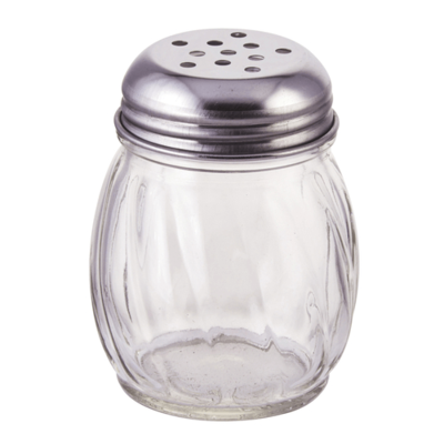 Winco G-107 Cheese Shaker Glass with Perforated Top
